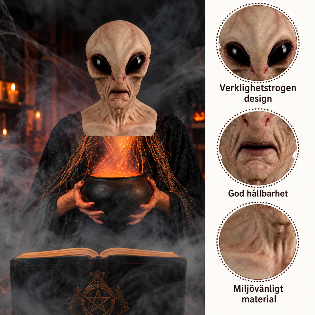 SkräckMask™ – En kusligt realistisk look till Halloween