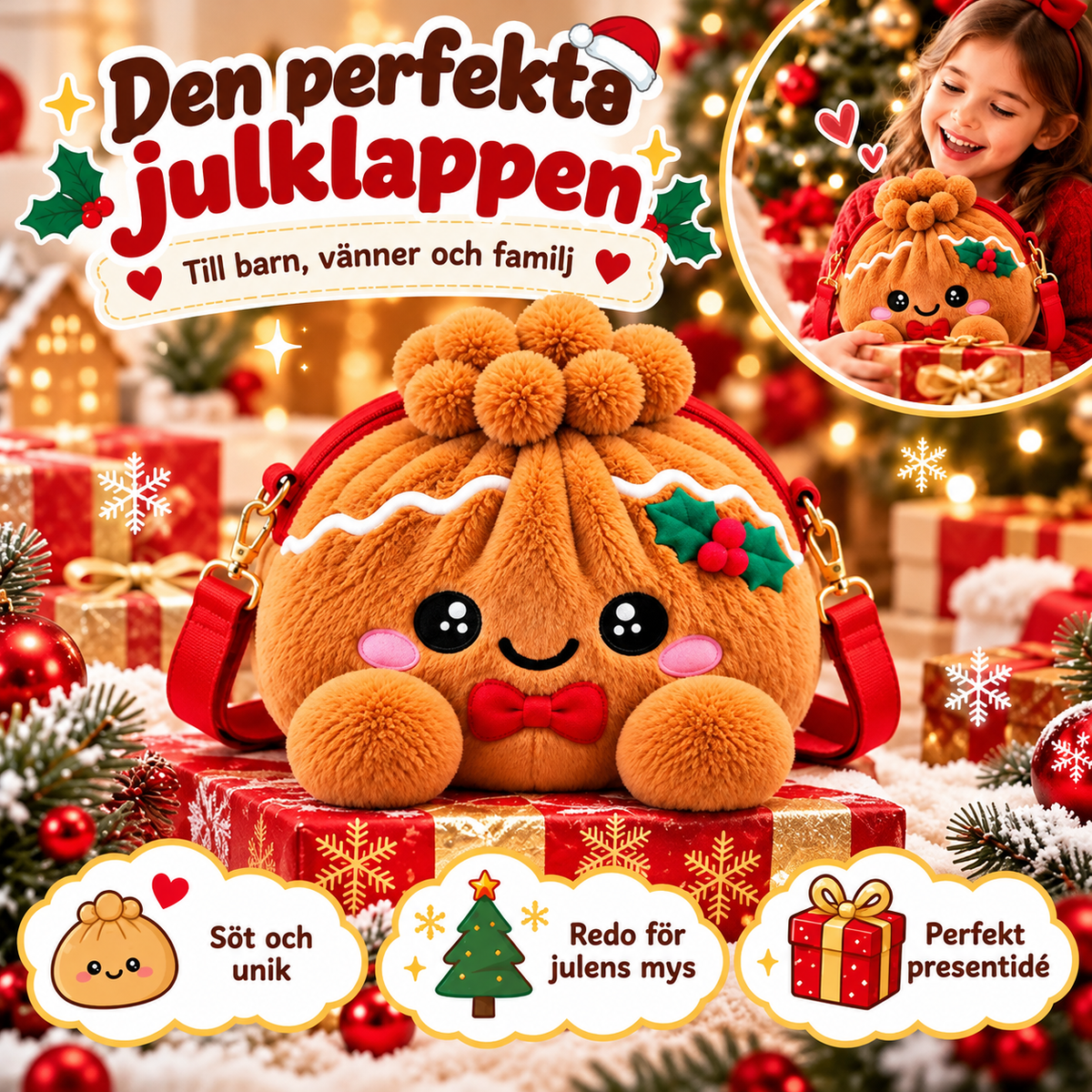 DumplingVäska™ – En mjuk och gullig axelväska som barn kommer att älska