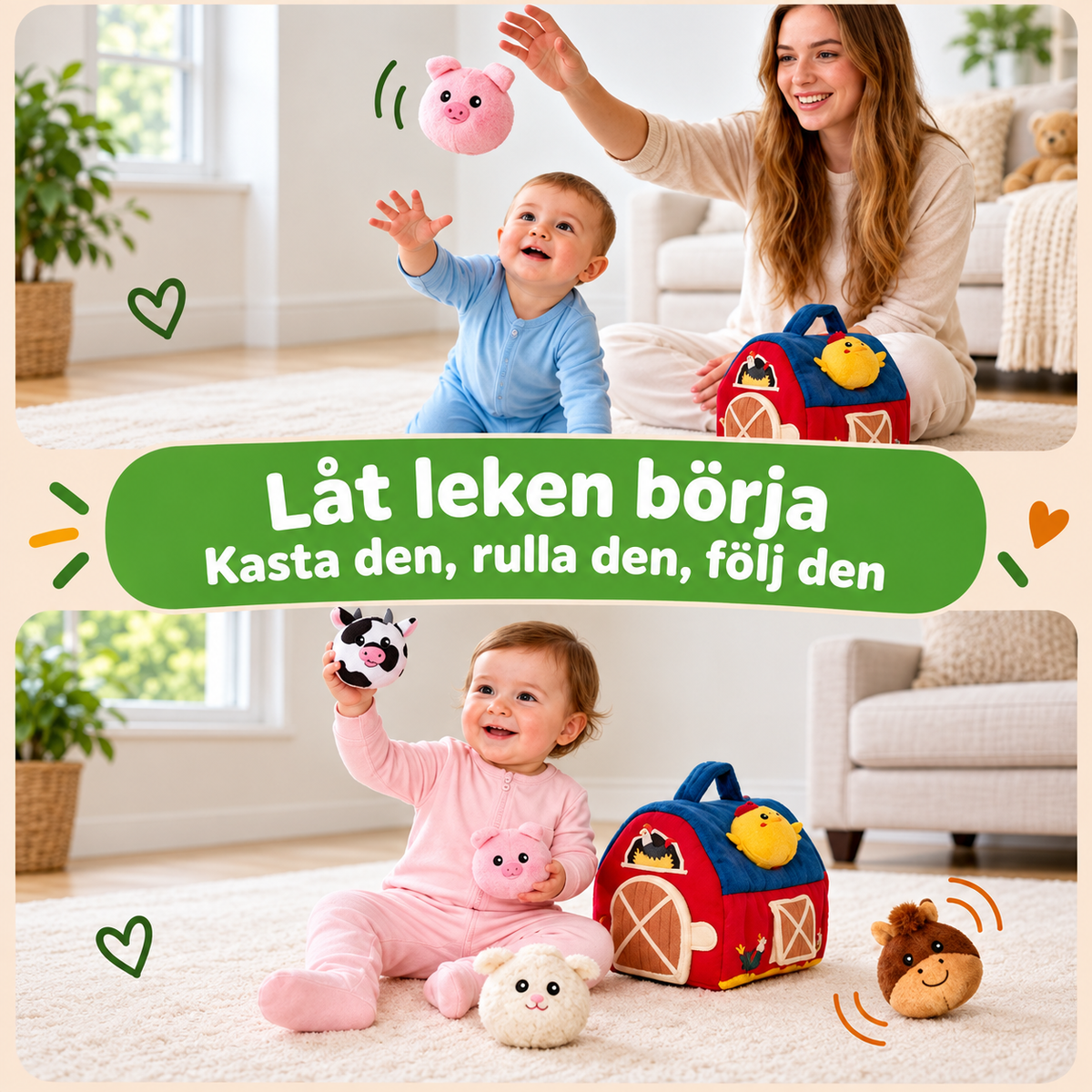 Bondgårdsvänner™ – En mjuk bondgård fylld med söta gosedjur