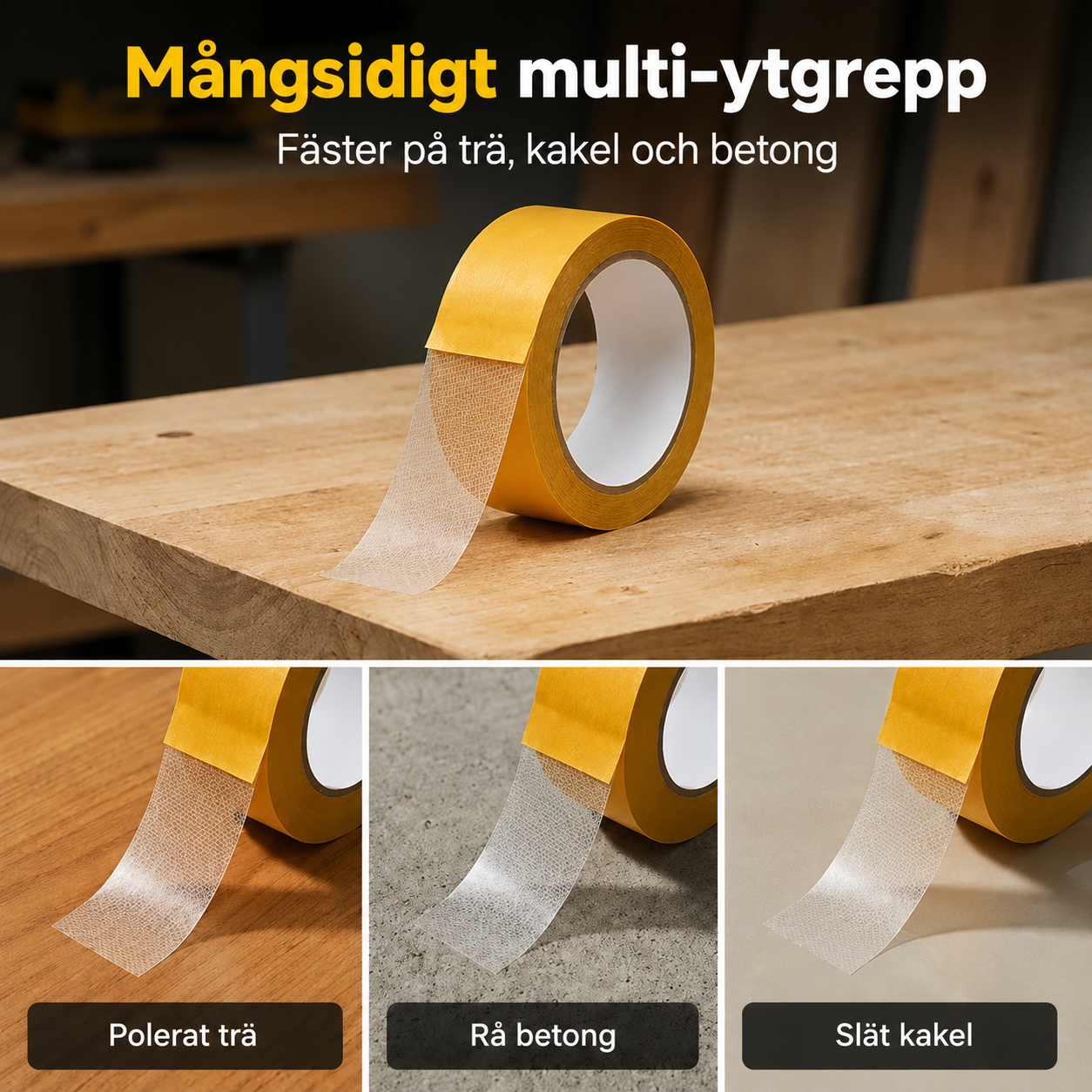 GripTape™ – Fäst lösa mattor utan lim eller spik