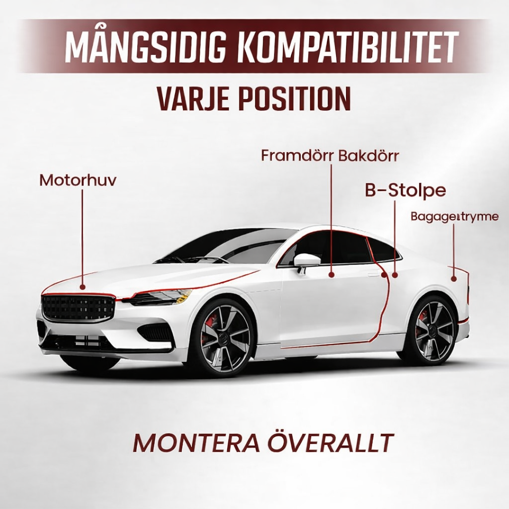 TystList™ – Gummitätning för Bildörrar