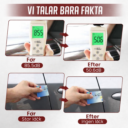 TystList™ – Gummitätning för Bildörrar