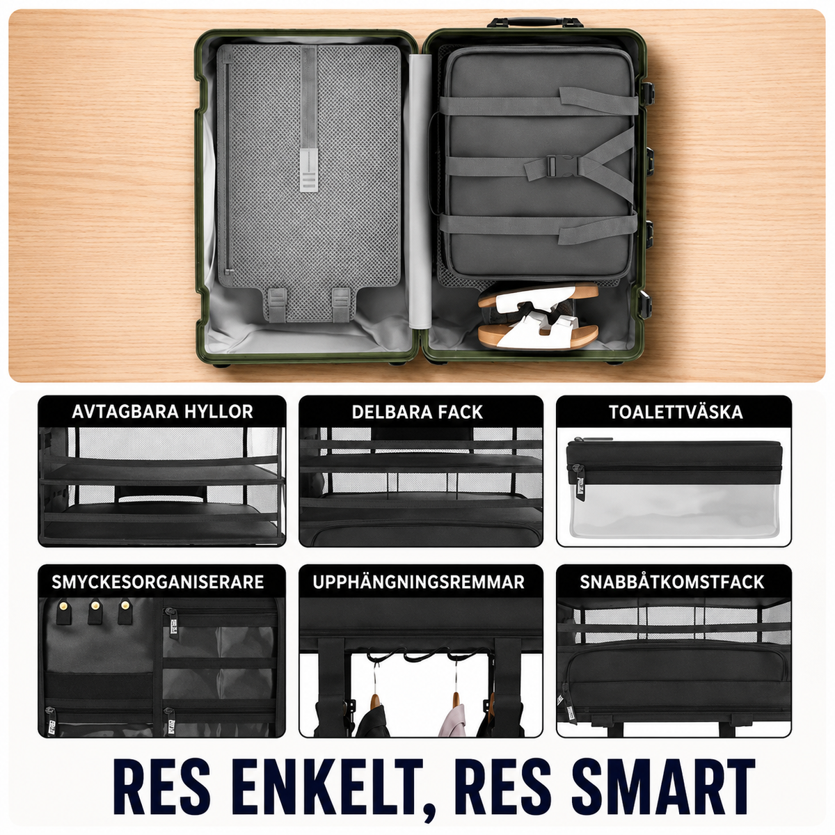 PackKlar™ | Packa upp på några sekunder och håll ordning på kläderna