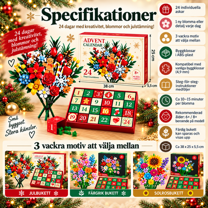 BlomsterJul™ – Bygg en vacker bukett med 24 magiska julöverraskningar