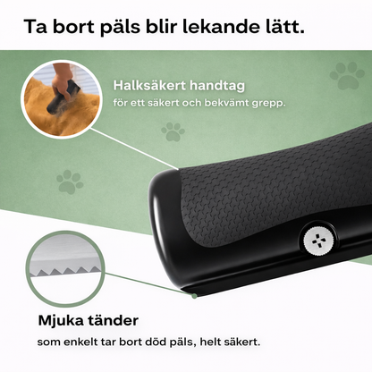 VinterTass™ – Skonsam borstning som din hund faktiskt njuter av.