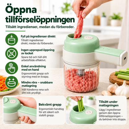 HackSmart™ – Hacka grönsaker snabbt och enkelt med 4-i-1-funktion