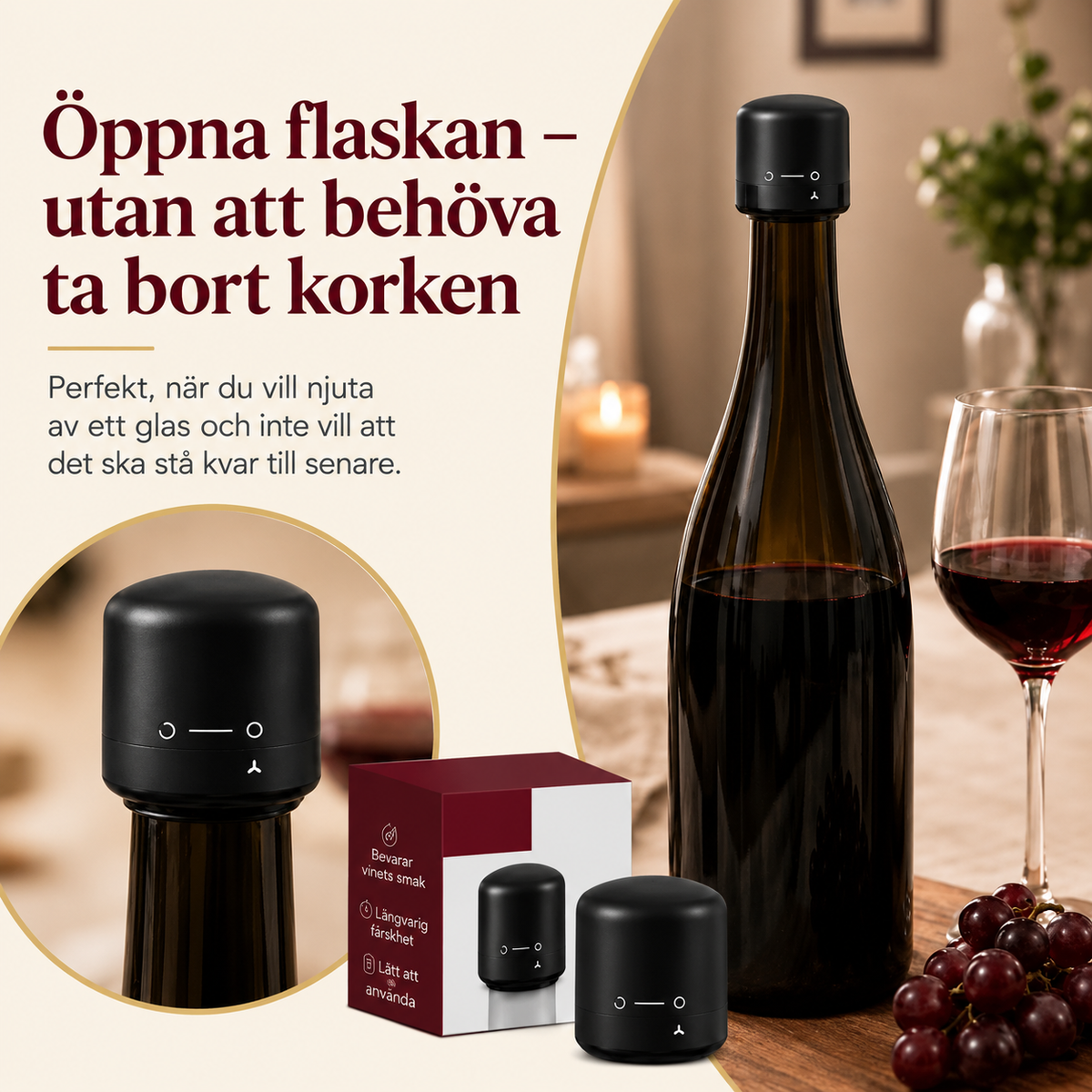 VinFräsch™ – Bevara smaken till nästa glas