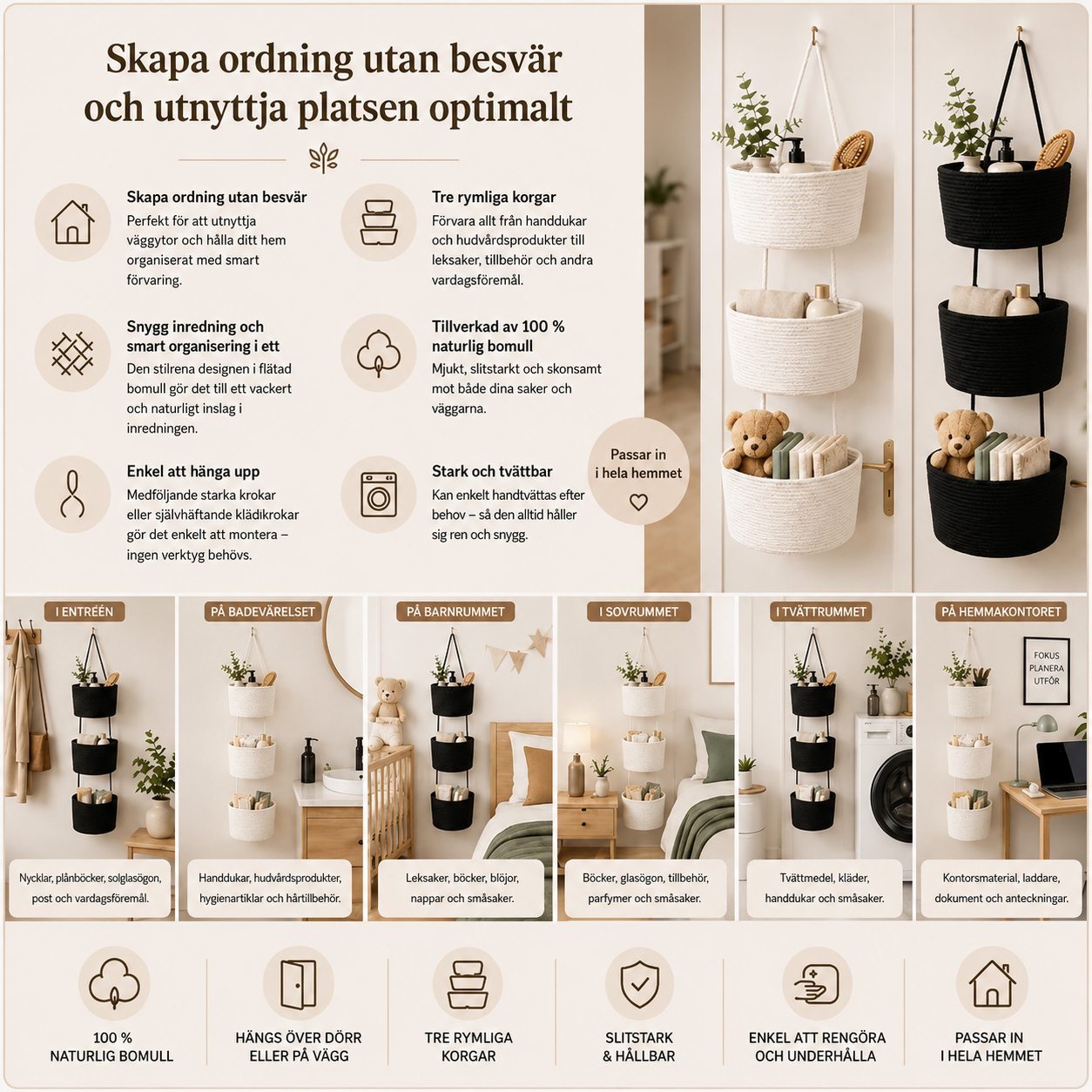 HängKorg™ – Stilren förvaring för hela hemmet