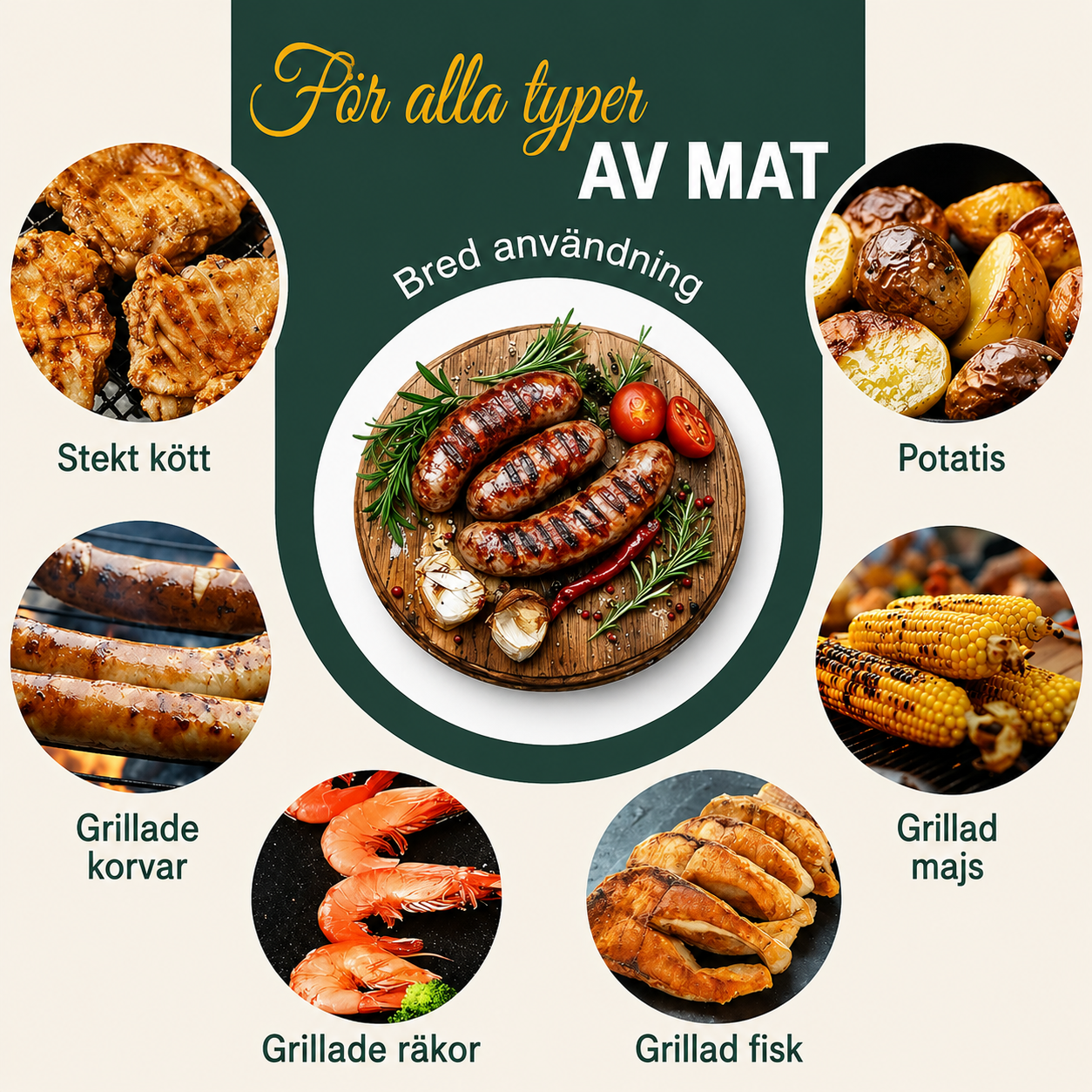 GrillGlädje™ Korvhållare – Perfekt grillning utan krångel (och med ett leende)