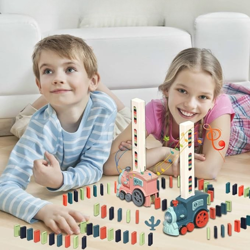 DominoTåg™ – Lek, lär och bygg på det roligaste sättet.