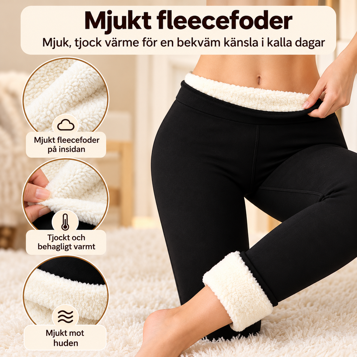 VinterMjuk™ – Håll benen varma hela vintern med mjuka, fleecefodrade leggings