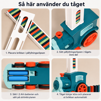 DominoTåg™ – Lek, lär och bygg på det roligaste sättet.