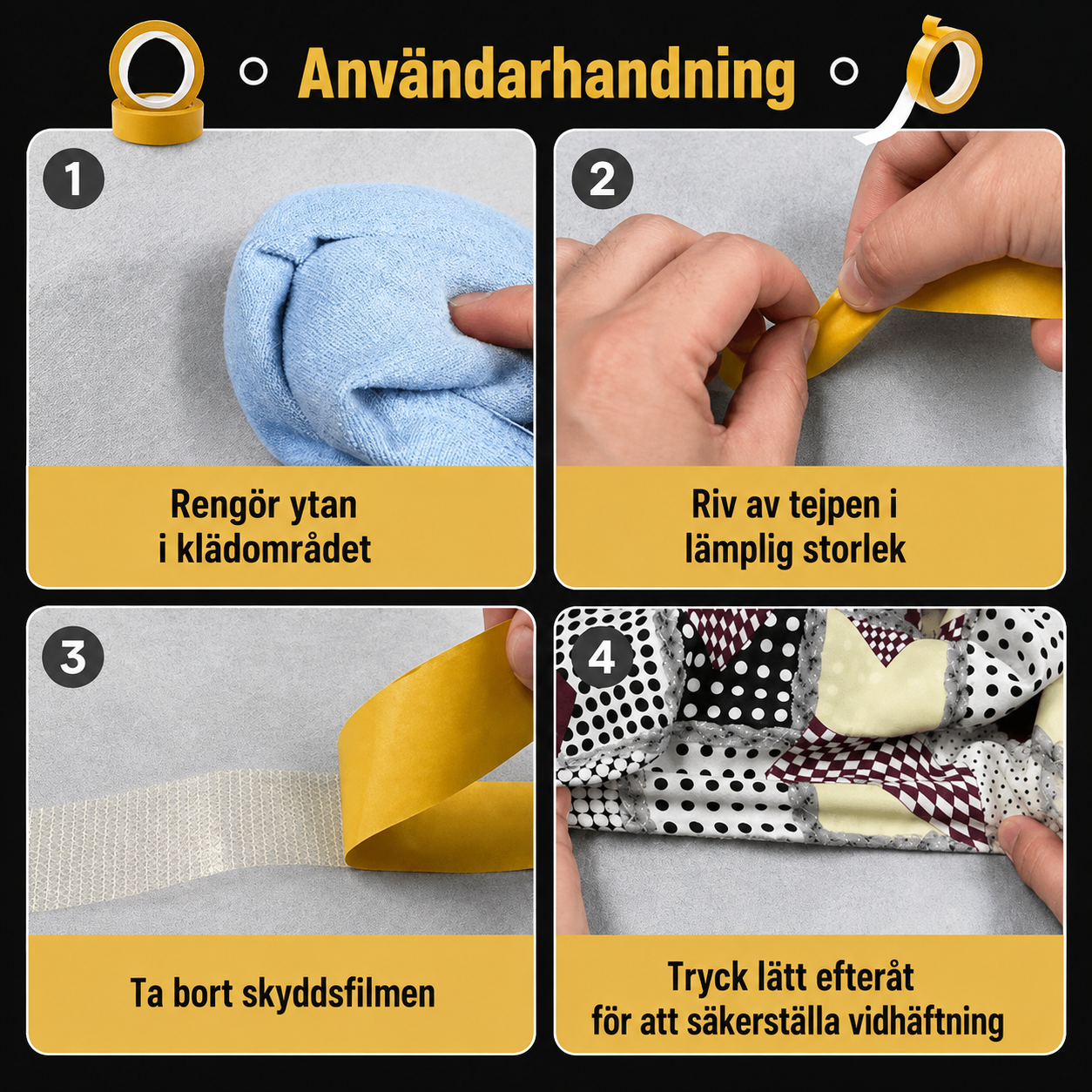 GripTape™ – Fäst lösa mattor utan lim eller spik