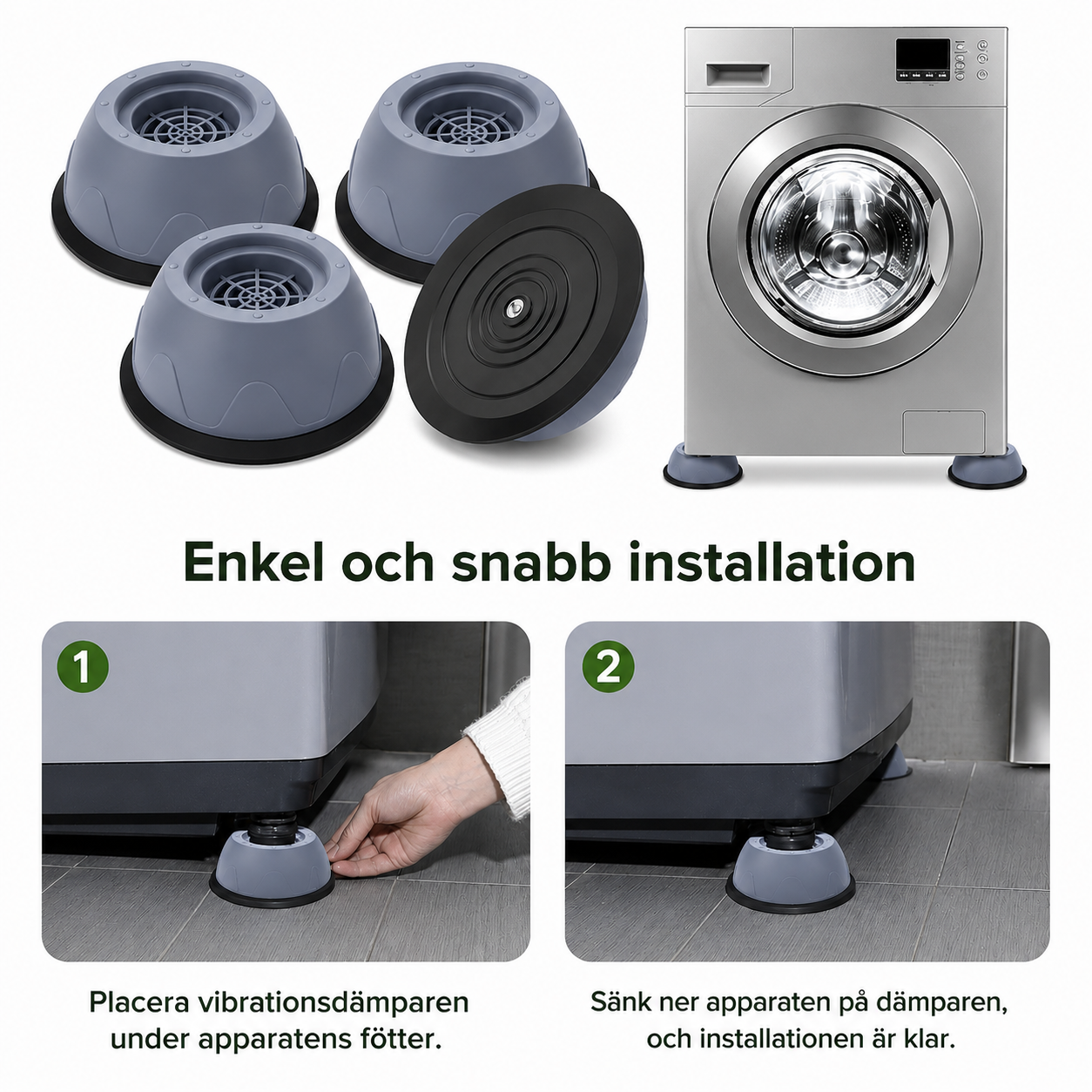 LugnTvätt™ – Tystare tvättmaskin på sekunder