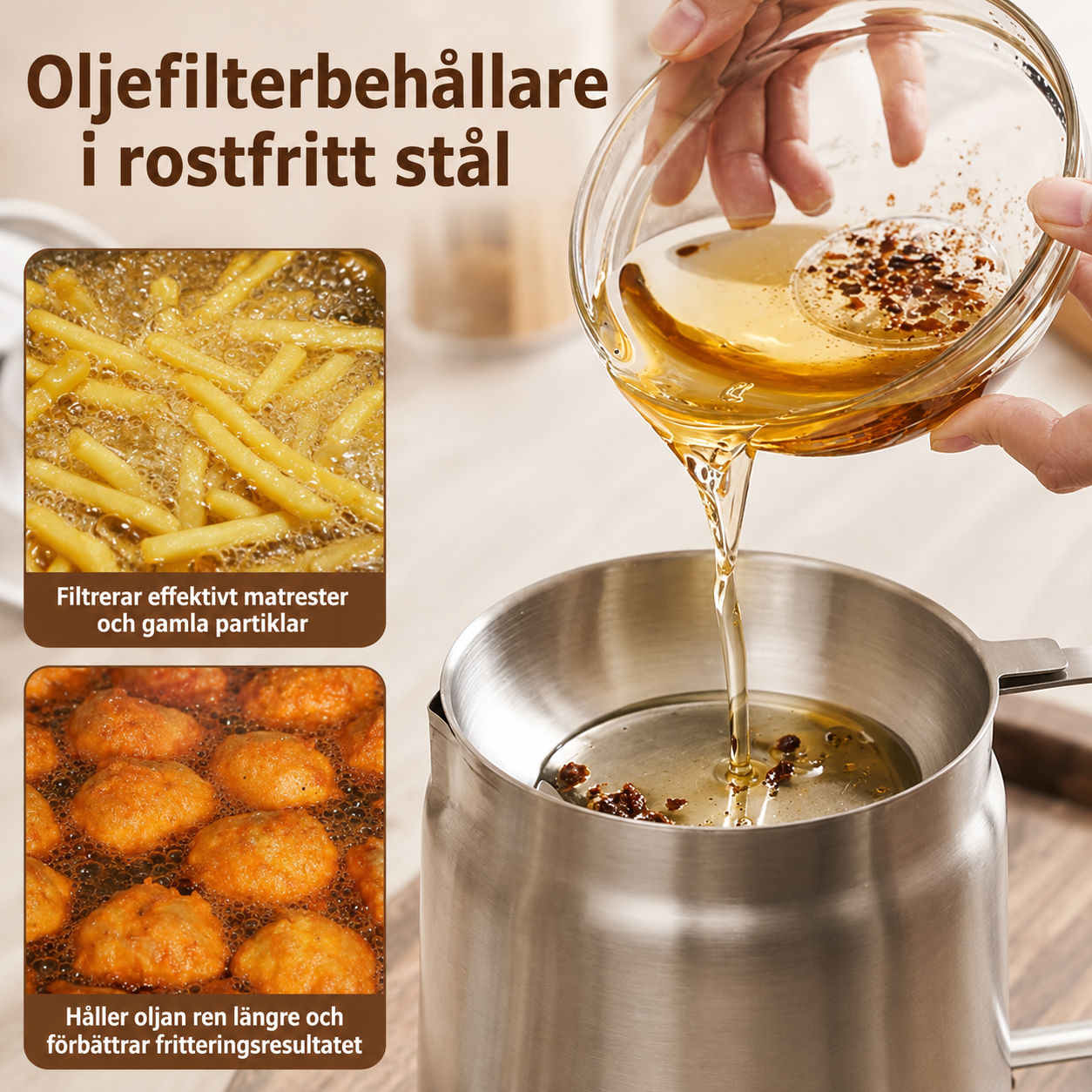 OljeSmart™ – Filtrera, förvara och fritera smartare