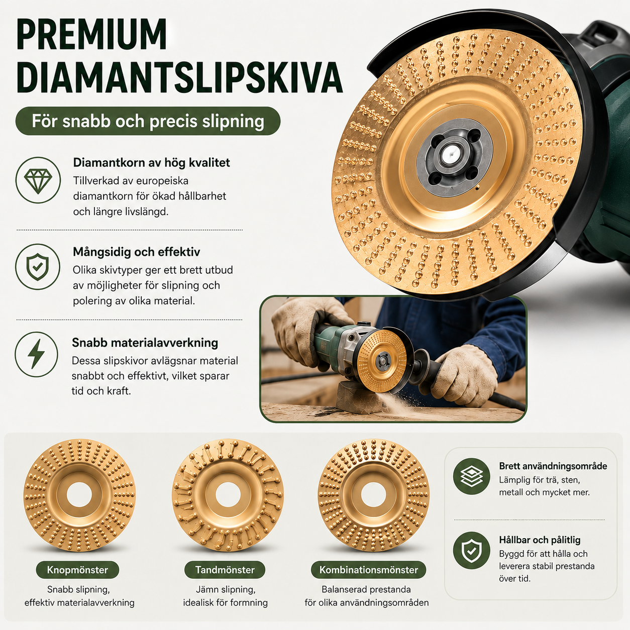 TräKraft™ Pro Kit – Förvandla din vinkelslip till ett precisionsverktyg