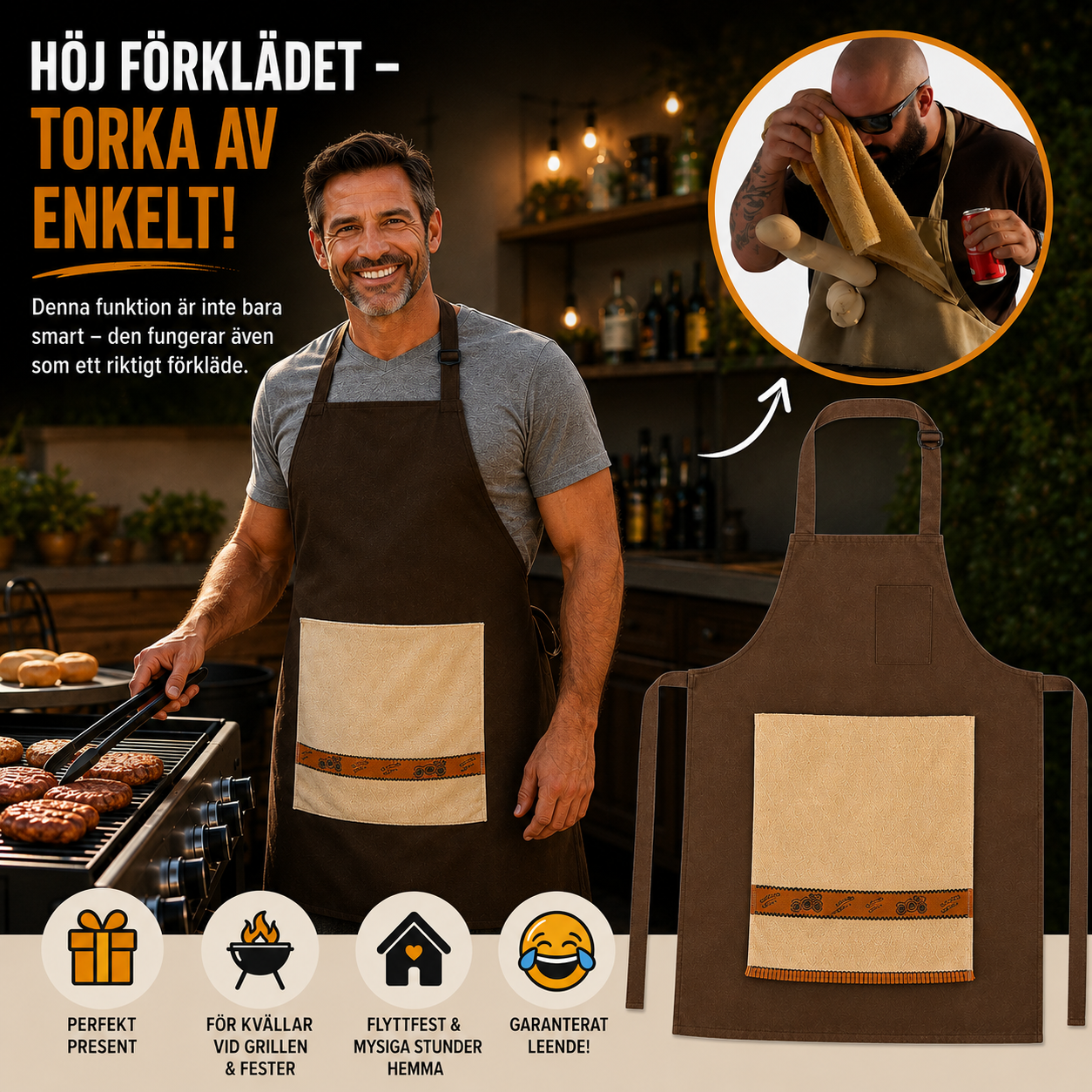 GrillChock™ – Förklädet som får gästerna att skratta