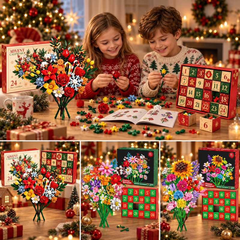 BlomsterJul™ – Bygg en vacker bukett med 24 magiska julöverraskningar