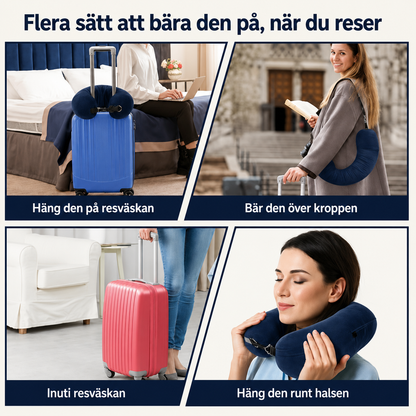 ReseKudde™ | Nackkudden med dold plats för extra bagage