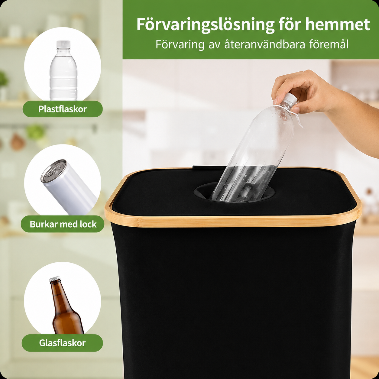 EcoSort™ – Förvandla återvinningskaos till stilren organisering