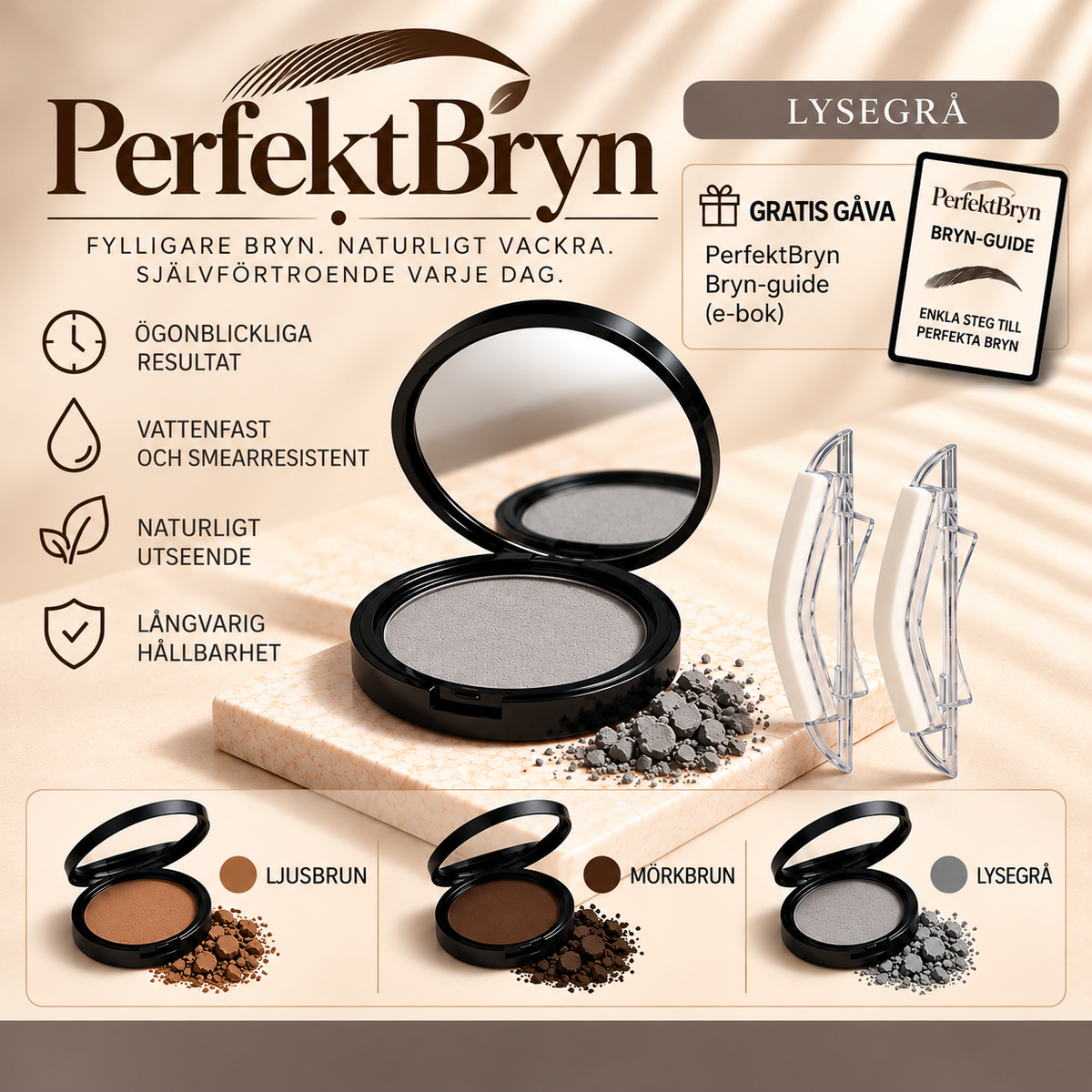PerfektBryn™ – Få fylliga, naturliga och symmetriska ögonbryn på bara 5 sekunder