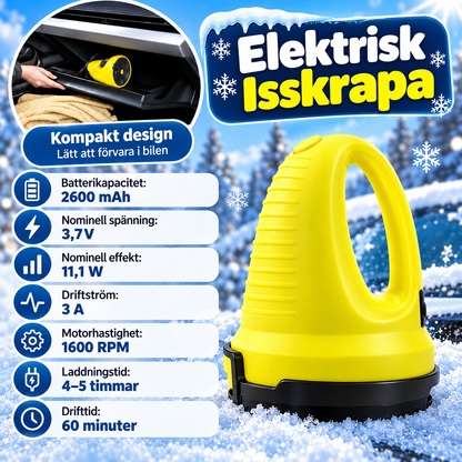 IsFri™ – Ta bort is från bilrutan på några sekunder med den kraftfulla, sladdlösa isskrapan