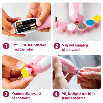 BabyKlipp™ – Säker nagelvård för de minsta fingrarna.