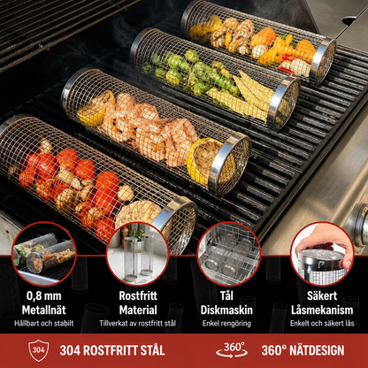 GrillSnurra™ – Jämn grillning från alla håll
