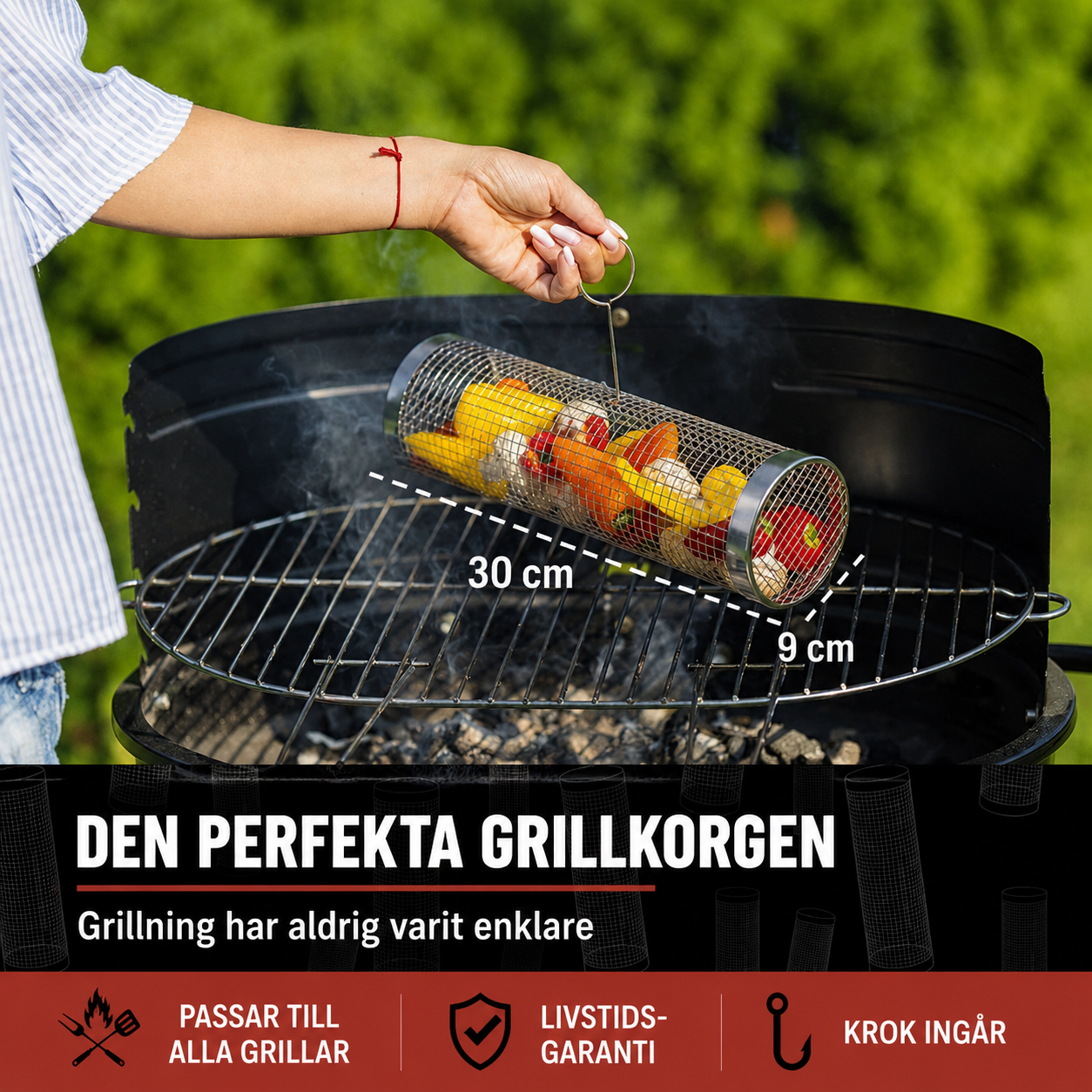 GrillSnurra™ – Jämn grillning från alla håll