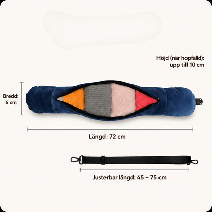 ReseKudde™ | Nackkudden med dold plats för extra bagage
