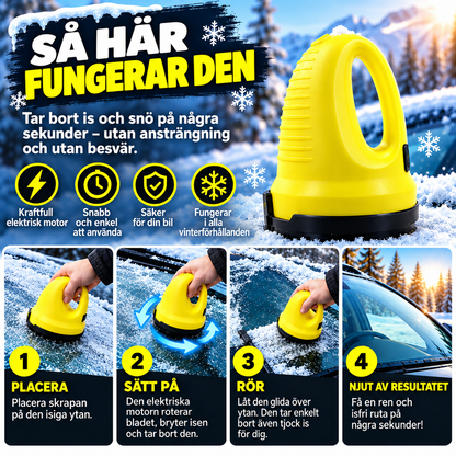 IsFri™ – Ta bort is från bilrutan på några sekunder med den kraftfulla, sladdlösa isskrapan