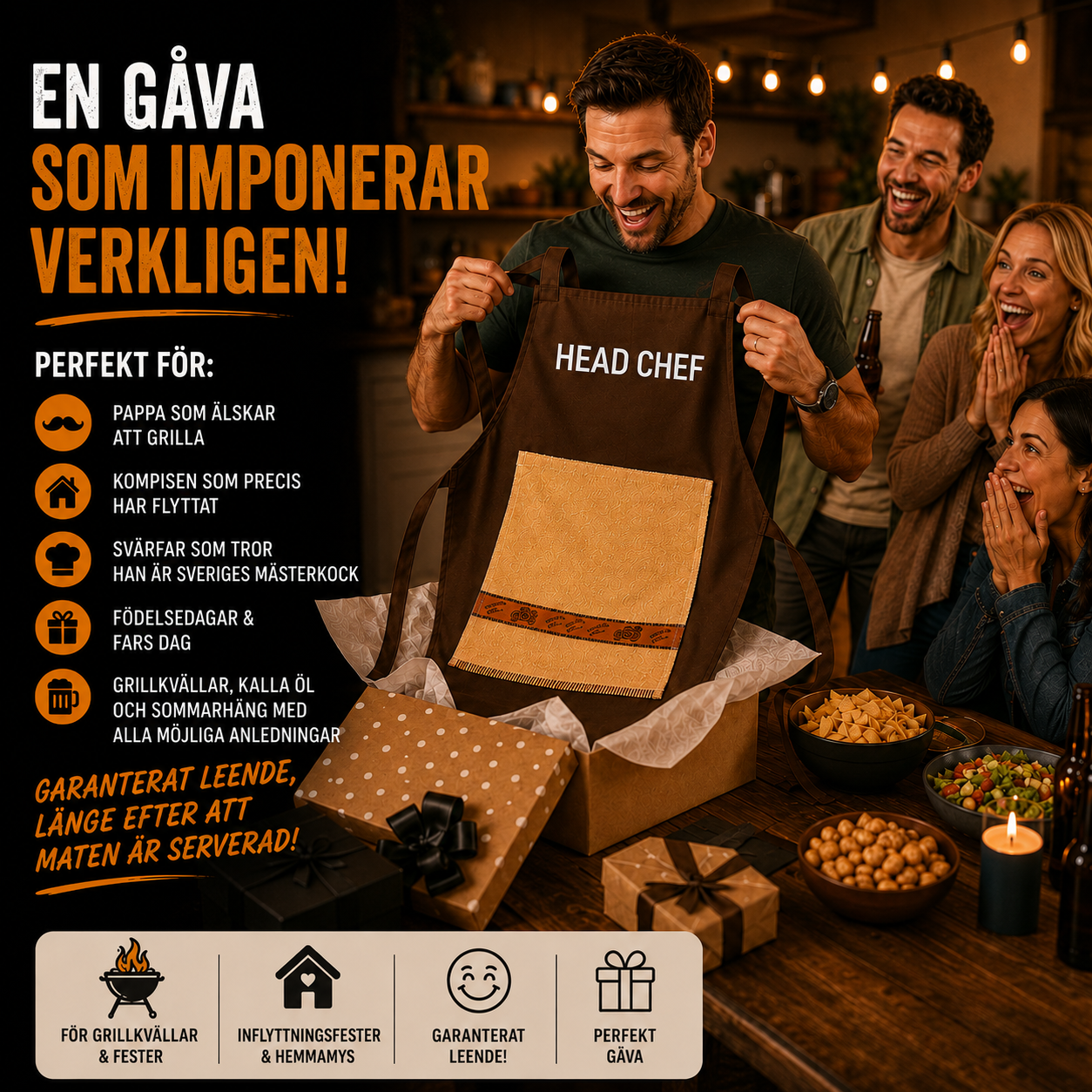 GrillChock™ – Förklädet som får gästerna att skratta