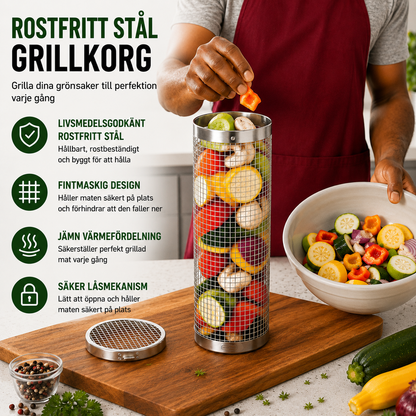 GrillSnurra™ – Jämn grillning från alla håll