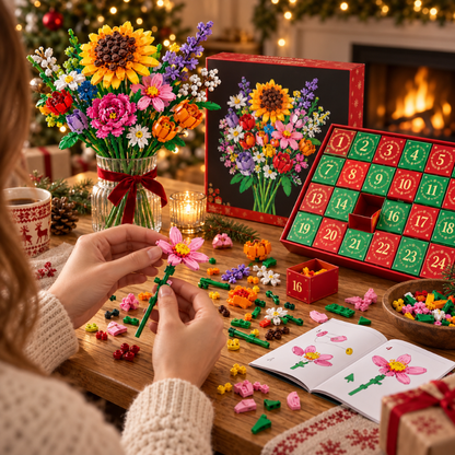 BlomsterJul™ – Bygg en vacker bukett med 24 magiska julöverraskningar