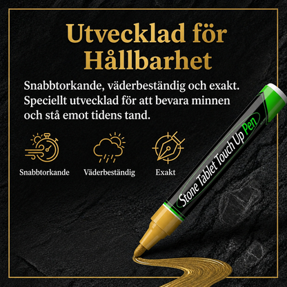 Minnesskrift™ GravyrPenna Guld – Återskapa tydliga och värdiga inskriptioner på några minuter