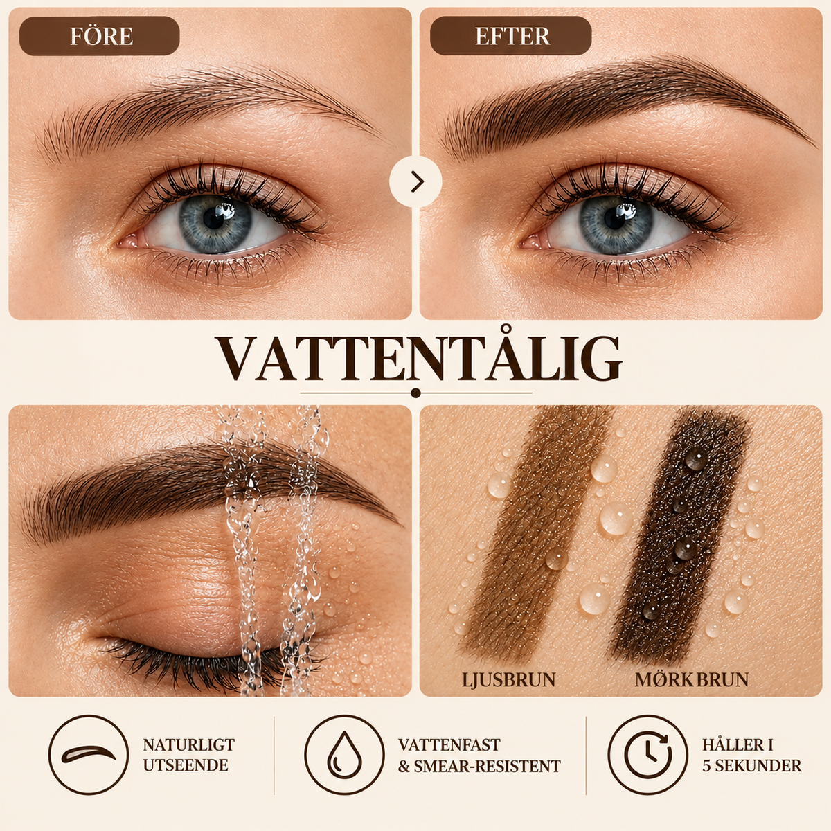 PerfektBryn™ – Få fylliga, naturliga och symmetriska ögonbryn på bara 5 sekunder