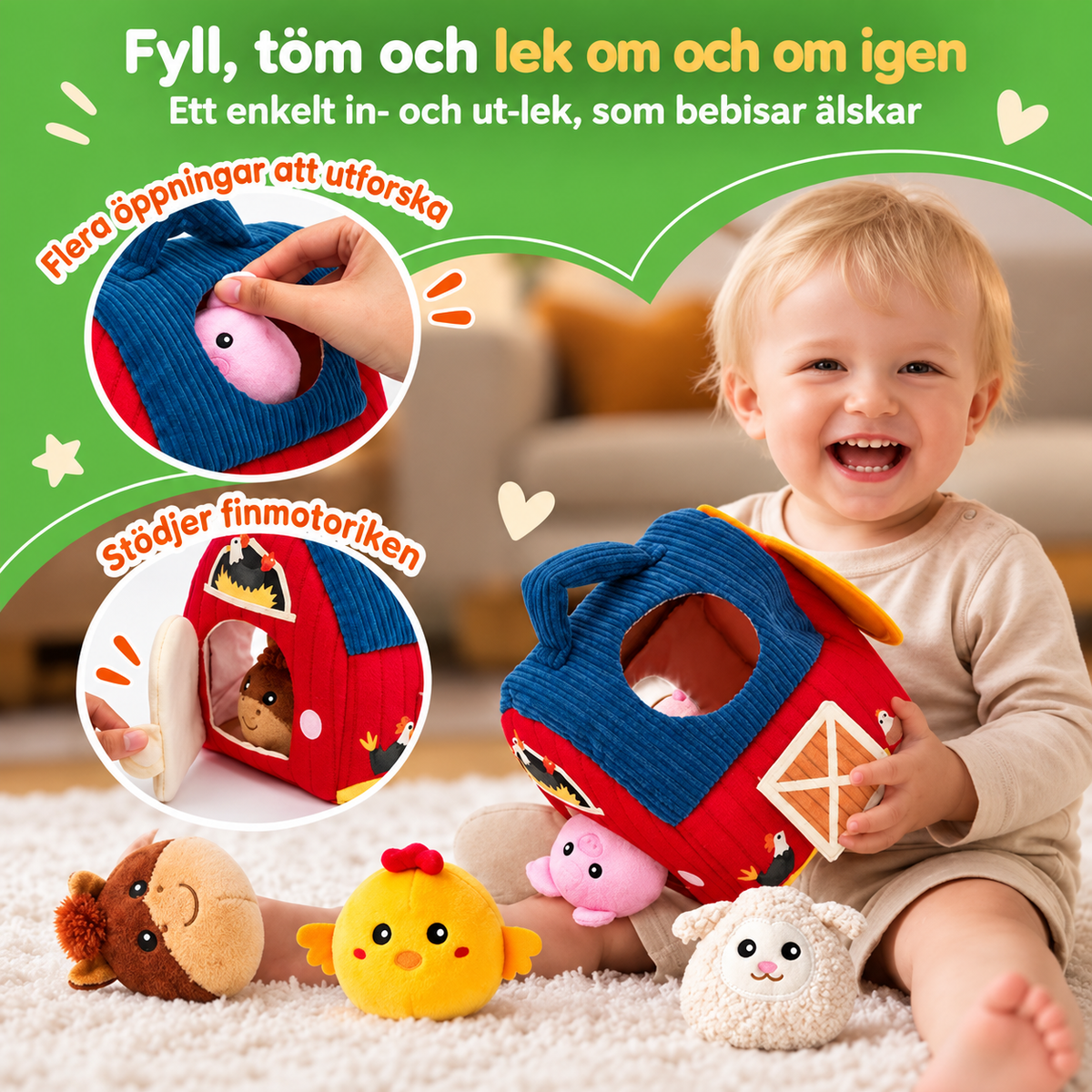 Bondgårdsvänner™ – En mjuk bondgård fylld med söta gosedjur