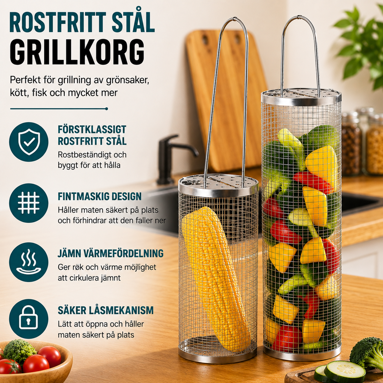 GrillSnurra™ – Jämn grillning från alla håll