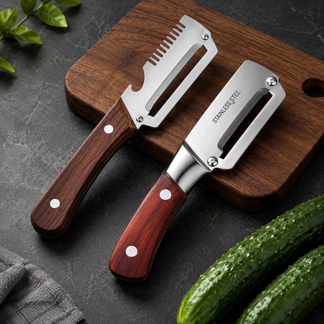 SkärMästare™ Duo – Skiva, skala & strimla på sekunder