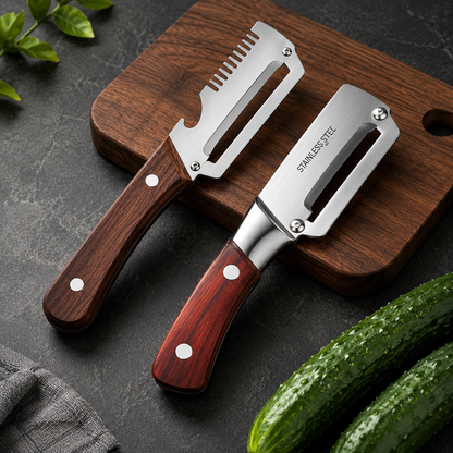 SkärMästare™ Duo – Skiva, skala & strimla på sekunder