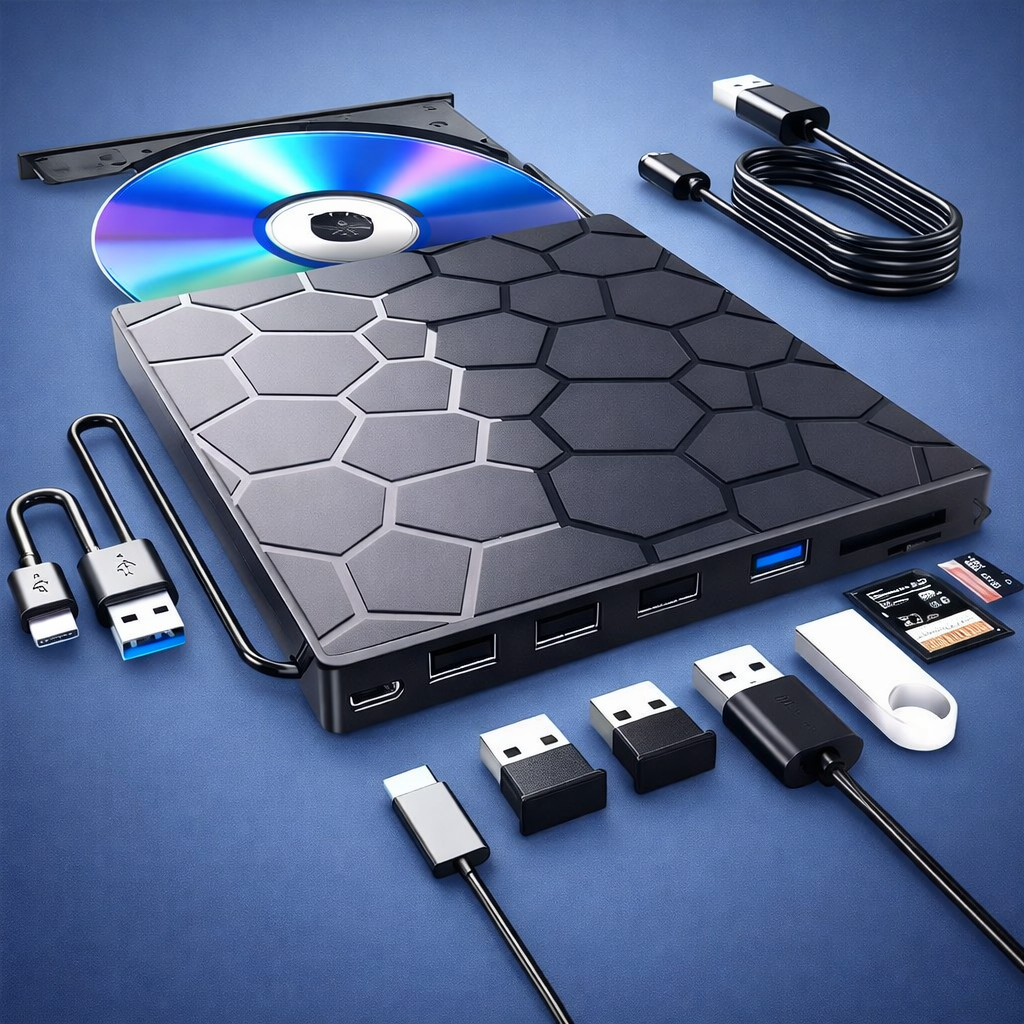 PlugPlay Drive™ – Spela upp, kopiera och spara helt utan krångel