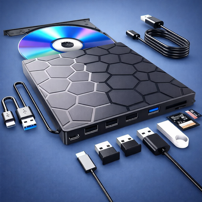 PlugPlay Drive™ – Spela upp, kopiera och spara helt utan krångel