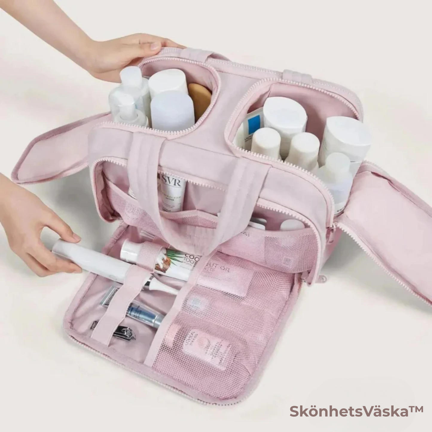SkönhetsVäska™ - Skönhet och ordning i samma väska.