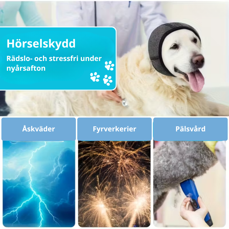 TystTass™ - Hörselskydd för Hundar