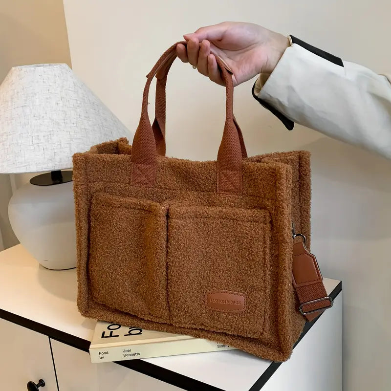 TeddyTote™ – Den ultimata mjuka & stilfulla shoppväskan