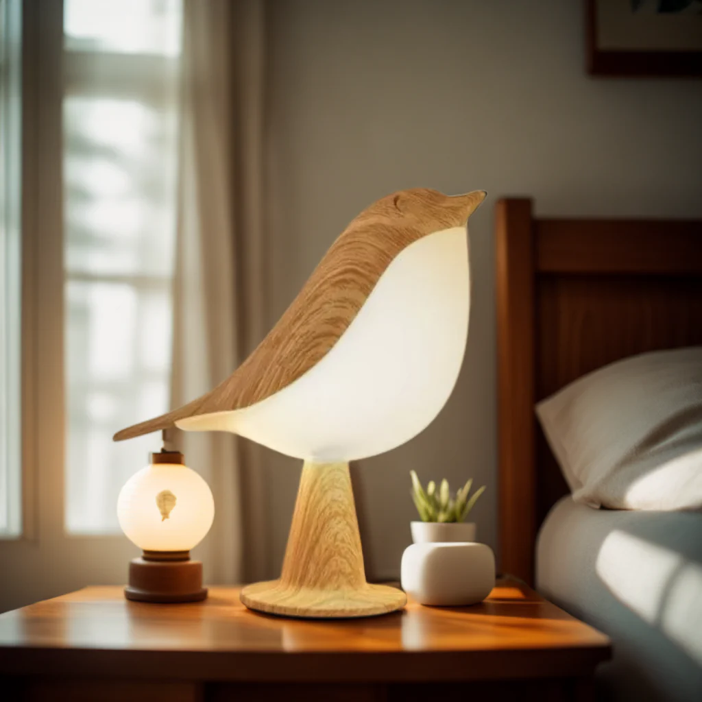 NattFågel™ – Lugnande nattlampa med mjukt ljus
